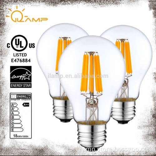 2017 Best Selling products led bulbs 6.5W Energy star UL/CUL listed Dimmable A19 led light bulb